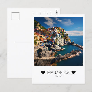 Postal Día personalizado y soleado en Manarola, Italia