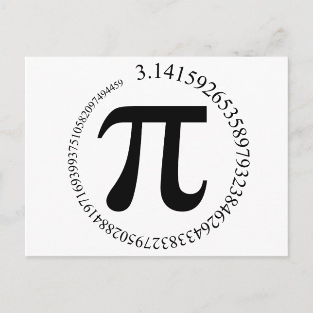 Postal Día Pi (π) (Anverso)