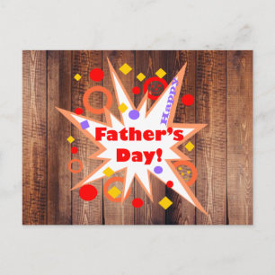 Postal Día Rústico del Padre