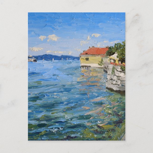 Postal Día soleado en el lago de Constanza (Alemania del  (Anverso)