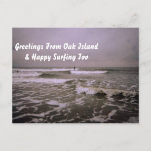 Postal Día sombrío en la costa