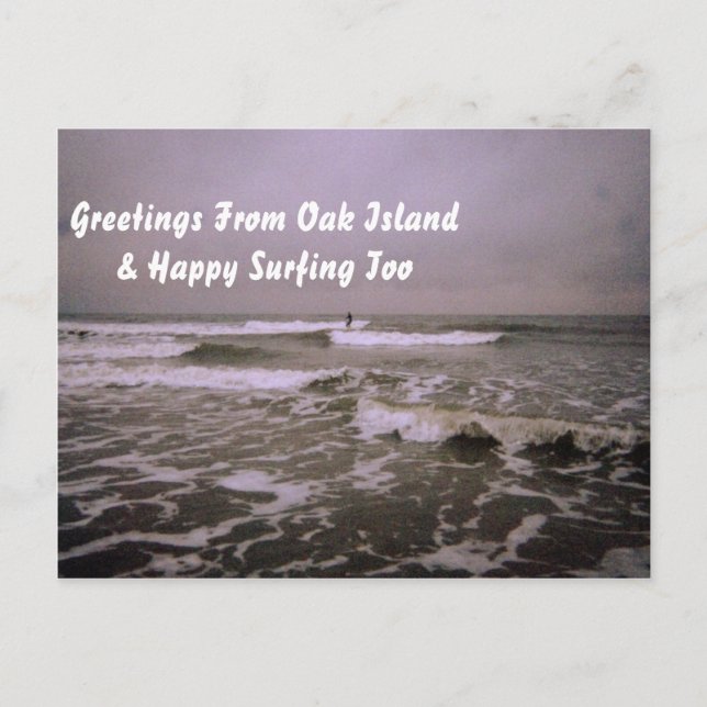 Postal Día sombrío en la costa (Anverso)