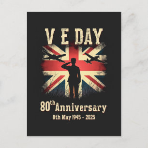 Postal Día V-E 80º Aniversario Victoria en Europa II Guer