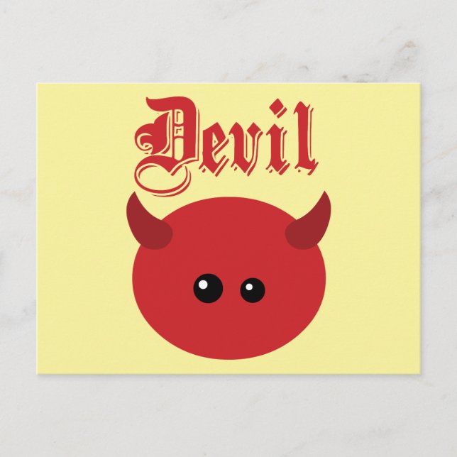 Postal Diablo cutáneo (Anverso)