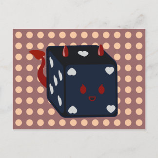 Postal Diablo dice con corazón