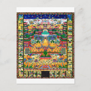 Postal Diagrama Cósmico Mandala para Meditación