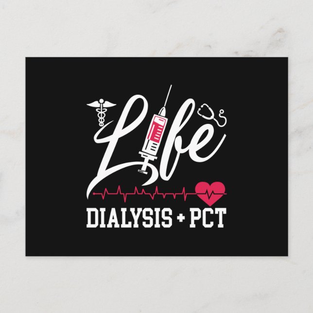 Postal Diálisis Enfermero de Enfermería de Tecnología de  (Anverso)