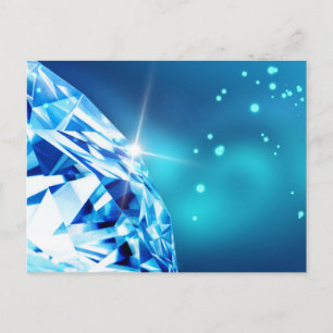 Postal Diamante azul