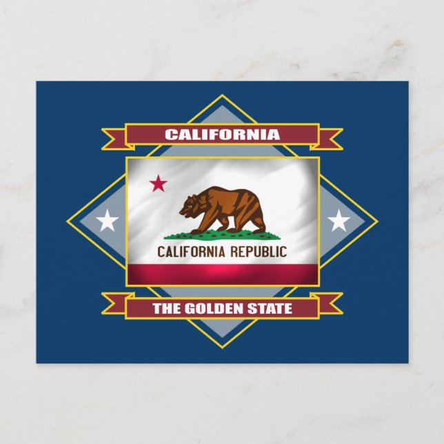 Postal Diamante de California (Anverso)