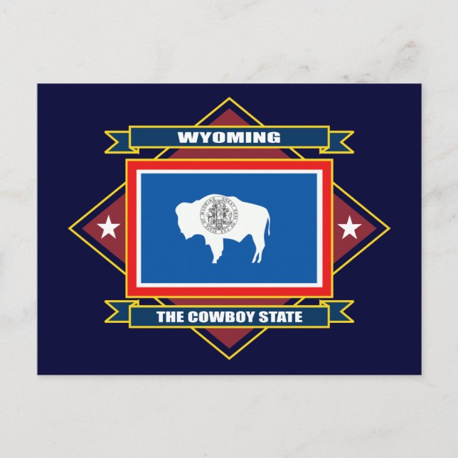 Postal Diamante de Wyoming (Anverso)