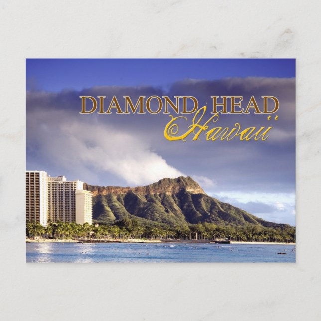 Postal Diamante Head, Honolulu, Hawai (Anverso)