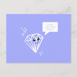 Postal Diamante Púrpura Divertido