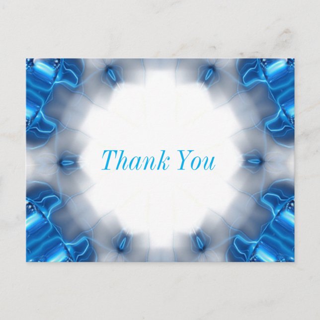 Postal Diamantes azules (Anverso)