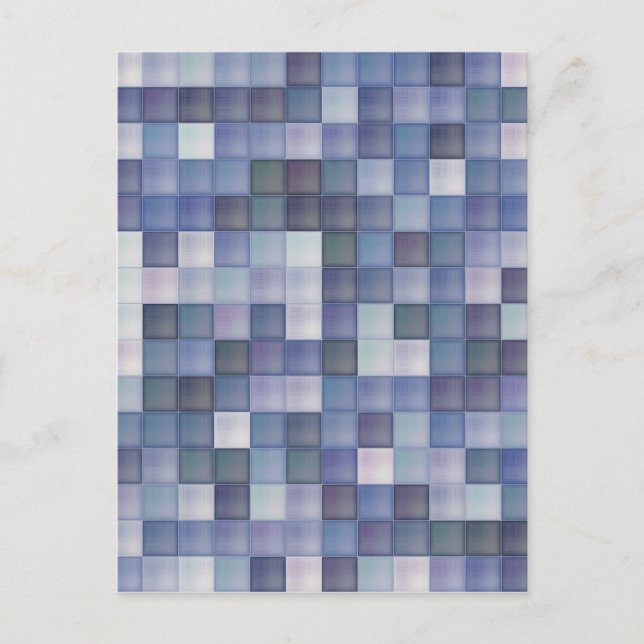 Postal Diamantes azules (Anverso)
