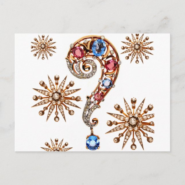 Postal Diamantes de imitación de joyas de vintage (Anverso)