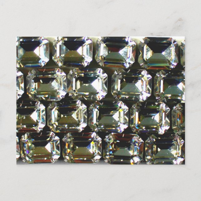 Postal Diamantes, elegantes piedras preciosas (Anverso)