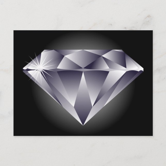 Postal Diamantes plateados 1307552490_Vector_Clipart negr (Anverso)