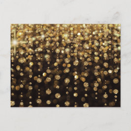 Postal Diamantes Purpurinas de oro