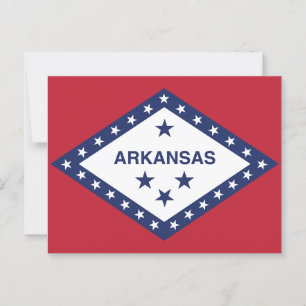 Postal Diamantes y estrellas de la bandera de Arkansas