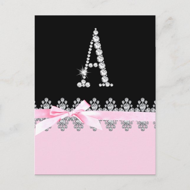 Postal Diamond Delilah Inicial:A (Anverso)