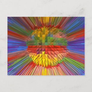 Postal Diamond Flower Digital Graphic ART Gifts FUN love