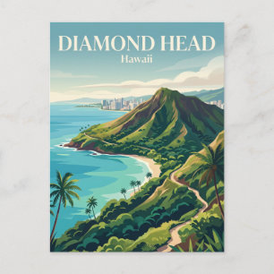 Postal Diamond Head Hawái