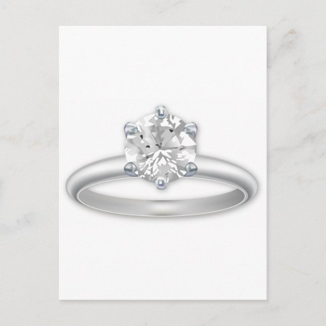Postal Diamond Ring Bling Clipart (Anverso)