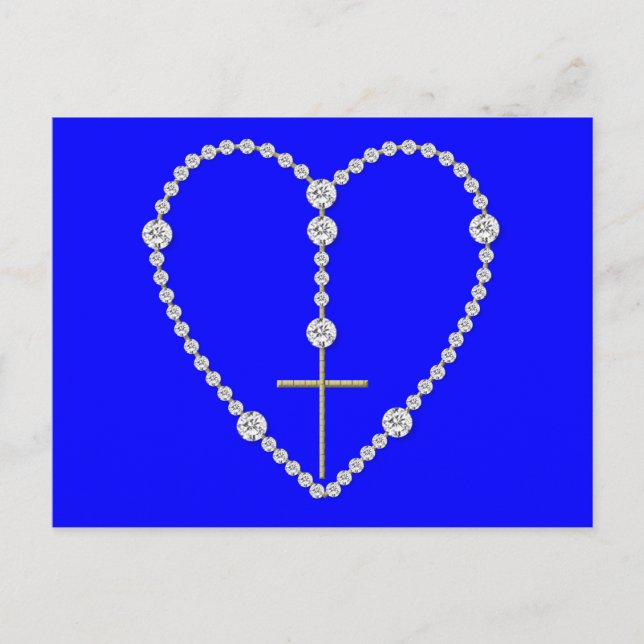 Postal Diamond Rosary - Ave María llena de gracia (Anverso)