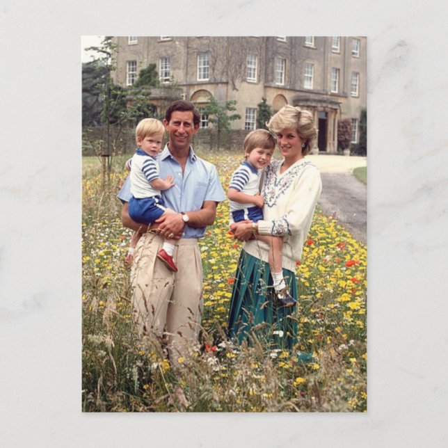 Postal Diana Charles William Harry 1986 (Anverso)