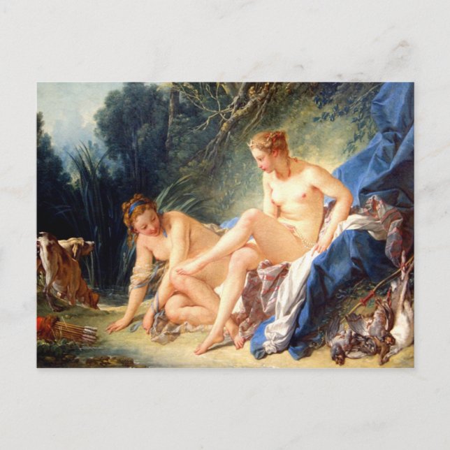 Postal Diana deja su baño (Anverso)