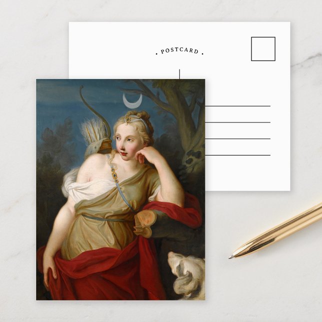 Postal Diana, diosa de la caza | Pietro Rotari (Subido por el creador)