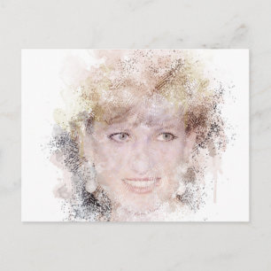 Postal Diana, el retrato acuático de la princesa popular