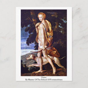 Postal Diana Por Maestría De La Escuela De Fontainebleau