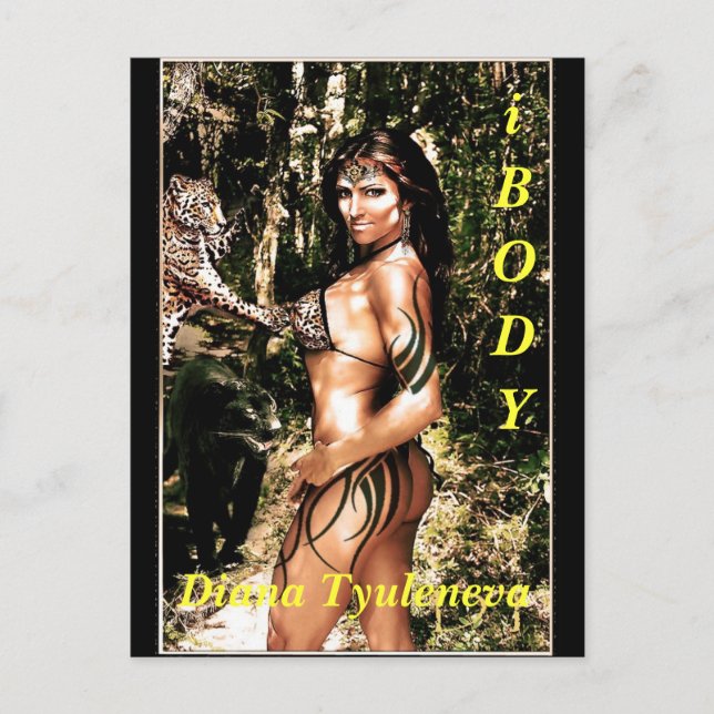 Postal Diana Tyuleneva - Pantera, iBODY (Anverso)