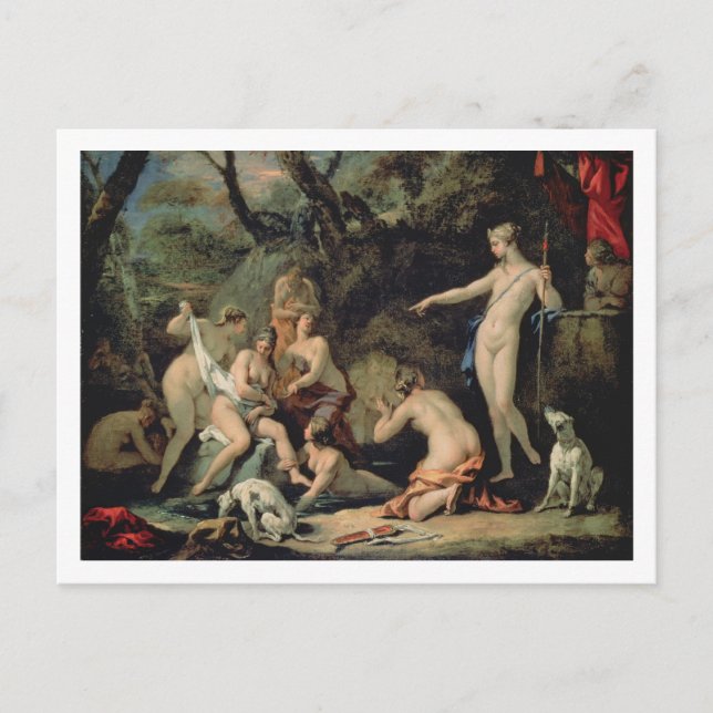 Postal Diana y calisto (Anverso)