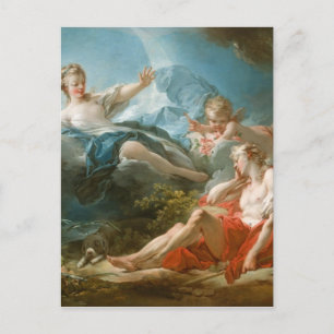 Postal Diana y Endymion Por Jean-Honoré Fragonard