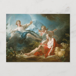 Postal Diana y Endymion Por Jean-Honoré Fragonard