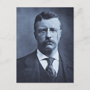 Postal Diapositiva Teddy Roosevelt Vintage Magic Glass