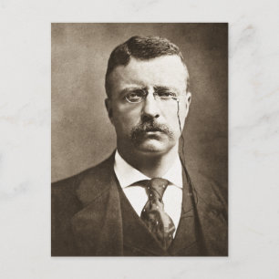 Postal Diapositiva Teddy Roosevelt Vintage Magic Glass
