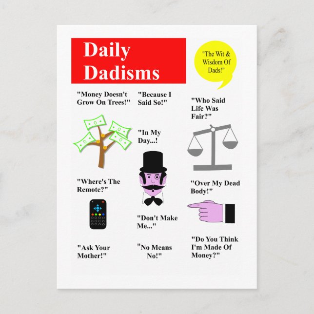 Postal diaria de dadismos (Anverso)