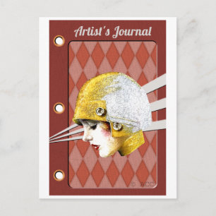 Postal Diario de artista de Art Deco