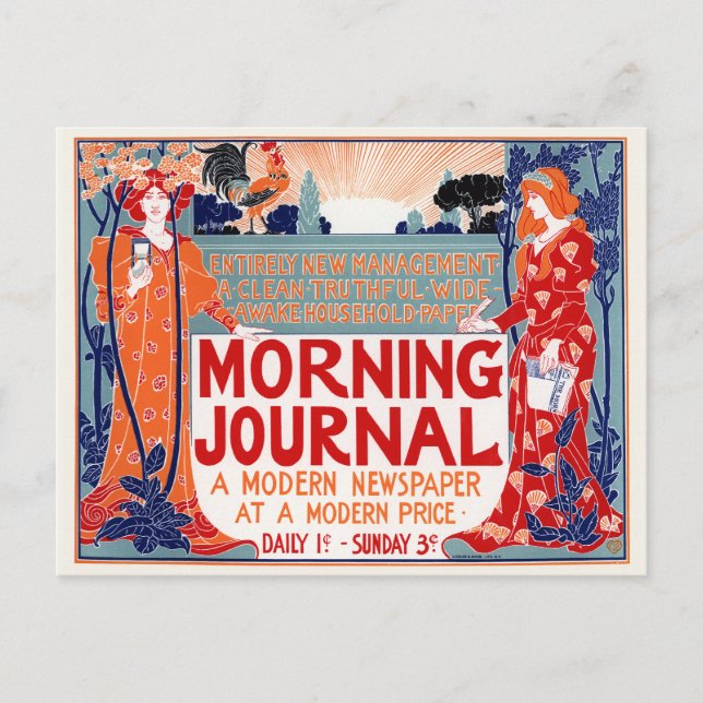 Postal Diario de la Mañana - Louis Rhead (Anverso)