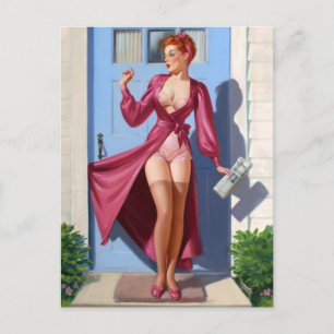 Postal Diario matutino Pin Up