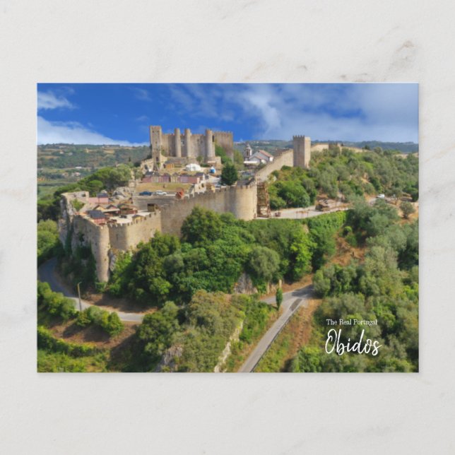 Postal Días de Caballero - Obidos Portugal (Anverso)