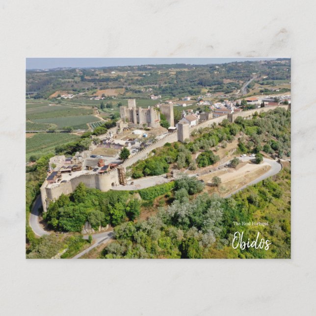 Postal Días de Caballeros - Obidos Portugal Postcard (Anverso)