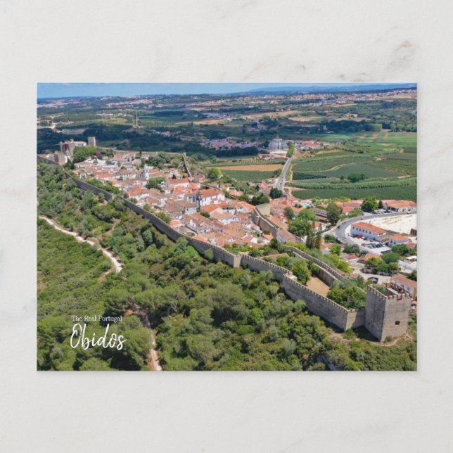 Postal Días de Caballeros - Obidos Portugal Postcard (Anverso)