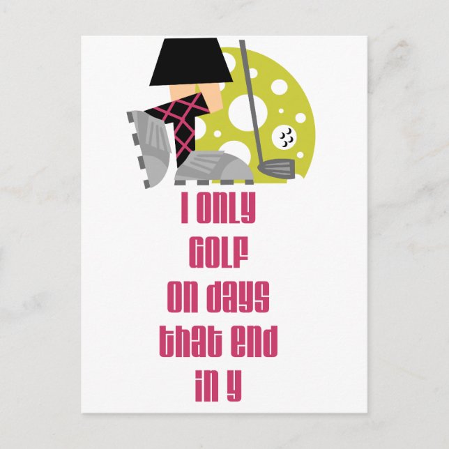 Postal Días de GolfChick (Anverso)