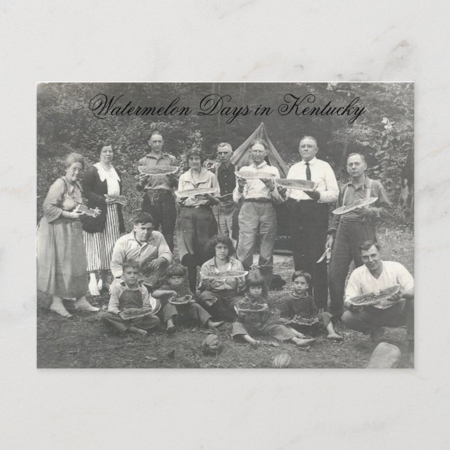 Postal Días de sandía en Kentucky (Anverso)