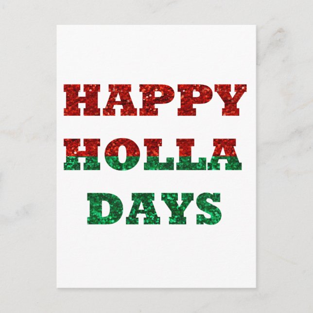 Postal días felices de holla (Anverso)