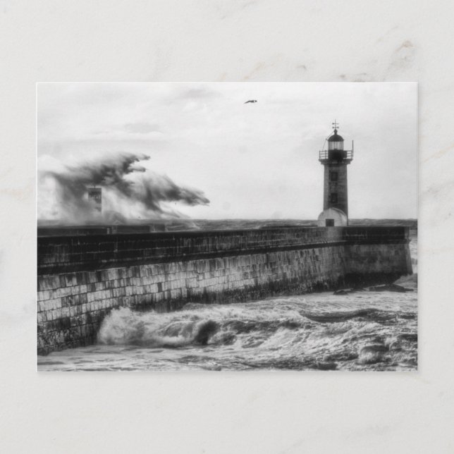 Postal Días tormentosos... (Anverso)